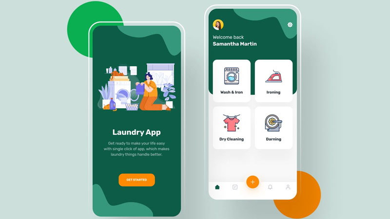 THIẾT KẾ APP MOBILE DỊCH VỤ GIẶT ỦI: NHANH, GỌN VÀ TIỆN DỤNG
